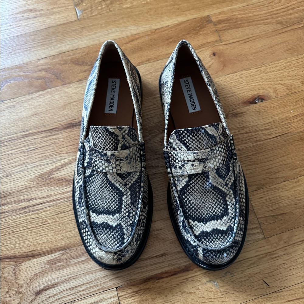 Steve Madden Madison Loafer Snakeskin